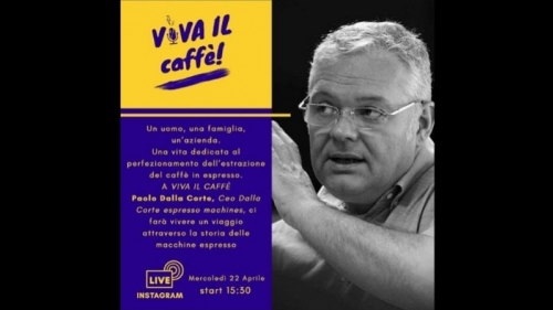 Paolo Dalla Corte in his first Instagram live 